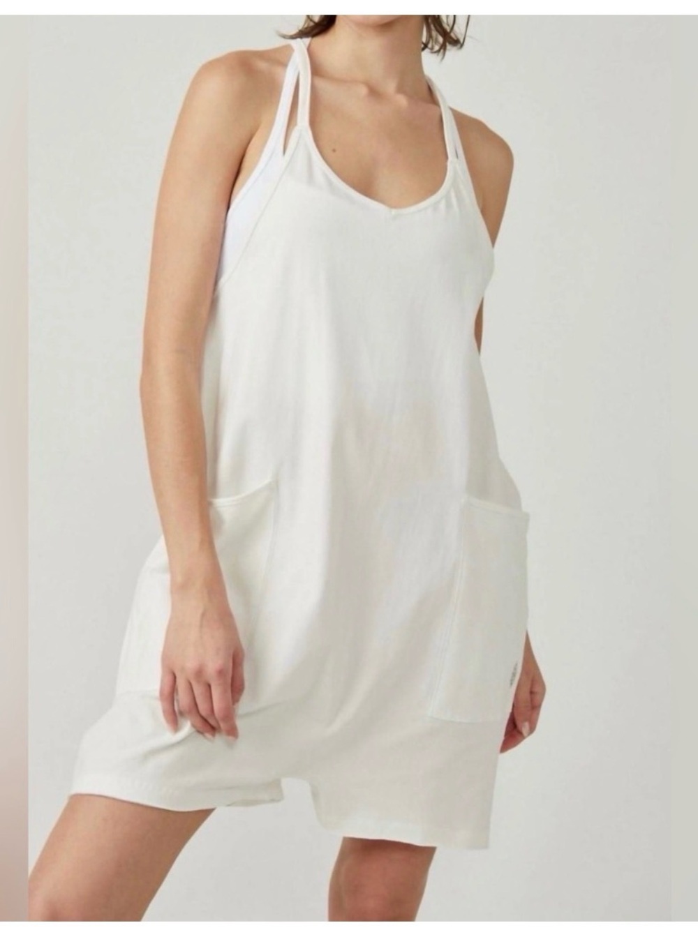 FP Movement by Free People Hot Shot Romper in White